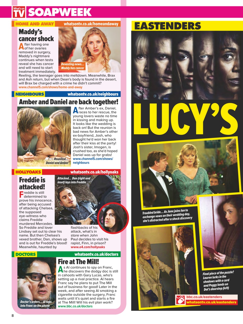 What's on TV Preview Pages