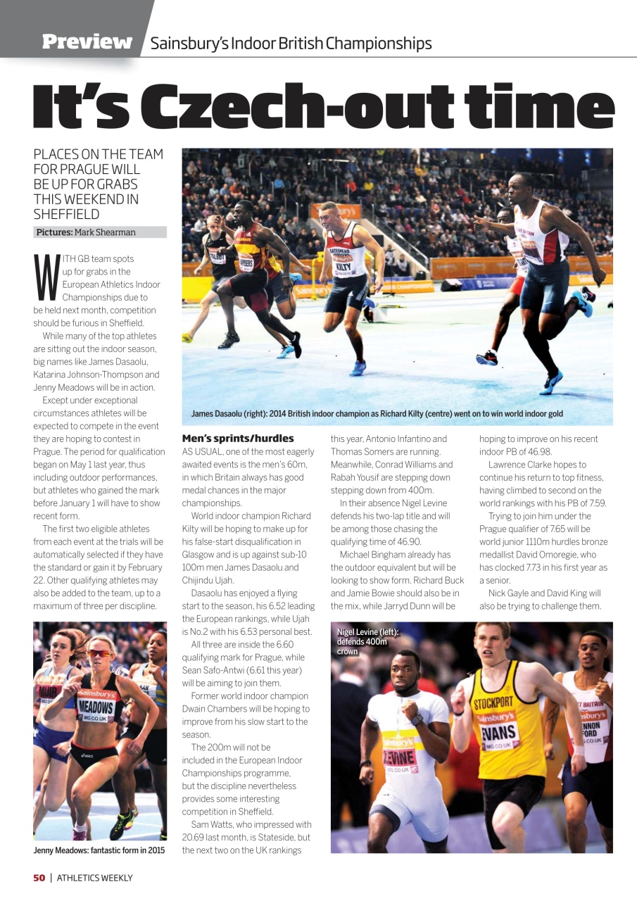 AW – Athletics Weekly Magazine Preview Pages