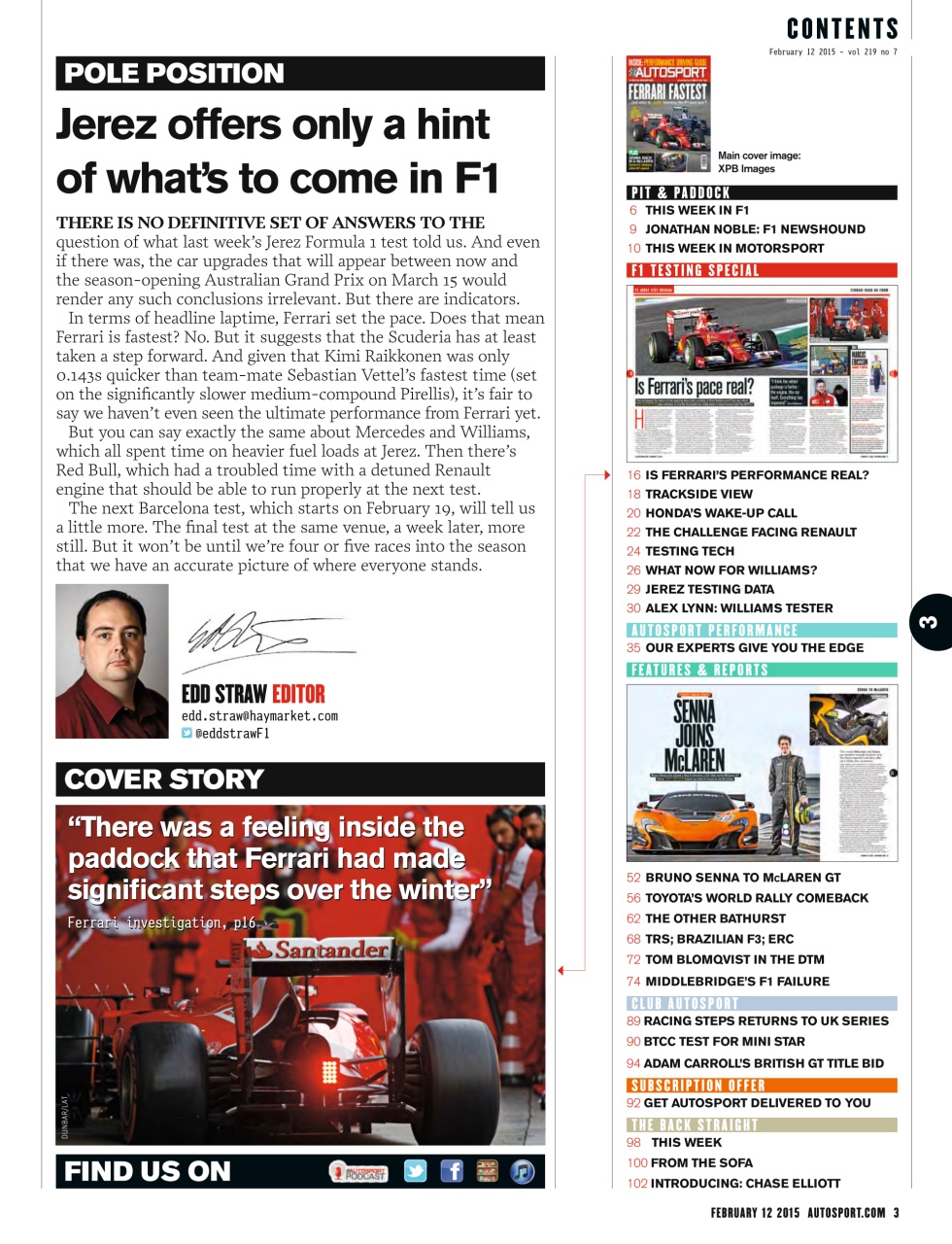 Autosport Preview Pages
