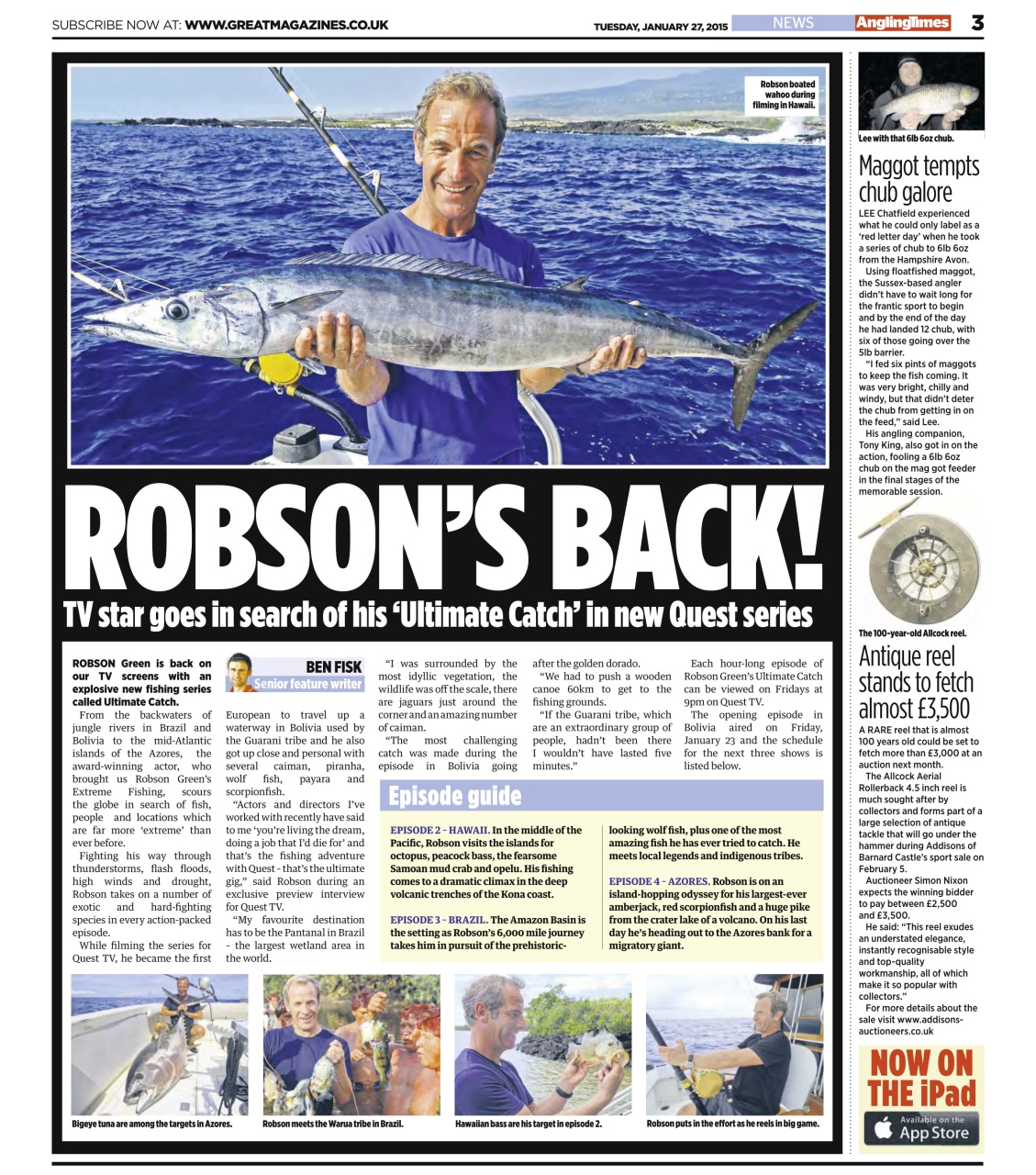 Angling Times Preview Pages