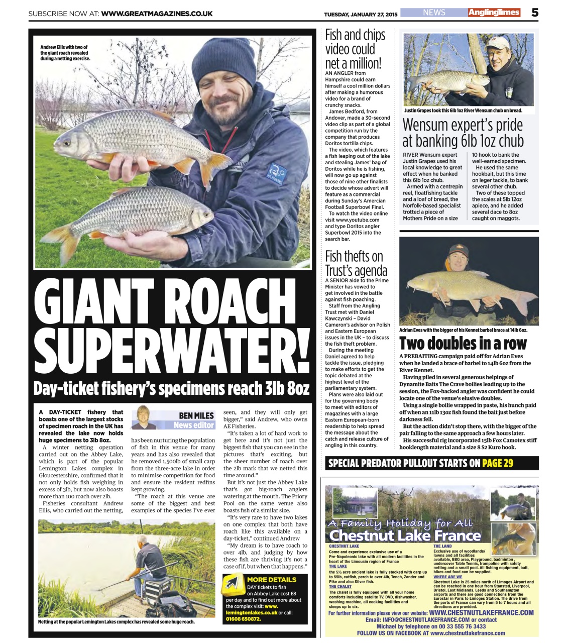 Angling Times Preview Pages