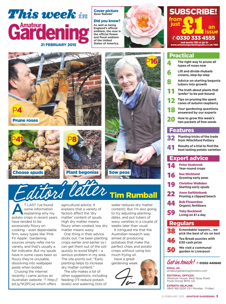Amateur Gardening Preview Pages