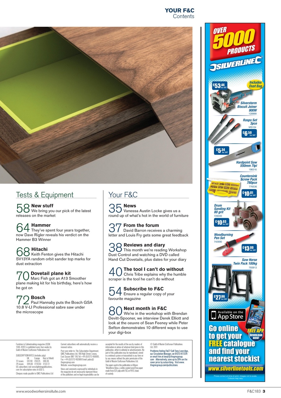 Furniture & Cabinetmaking Preview Pages
