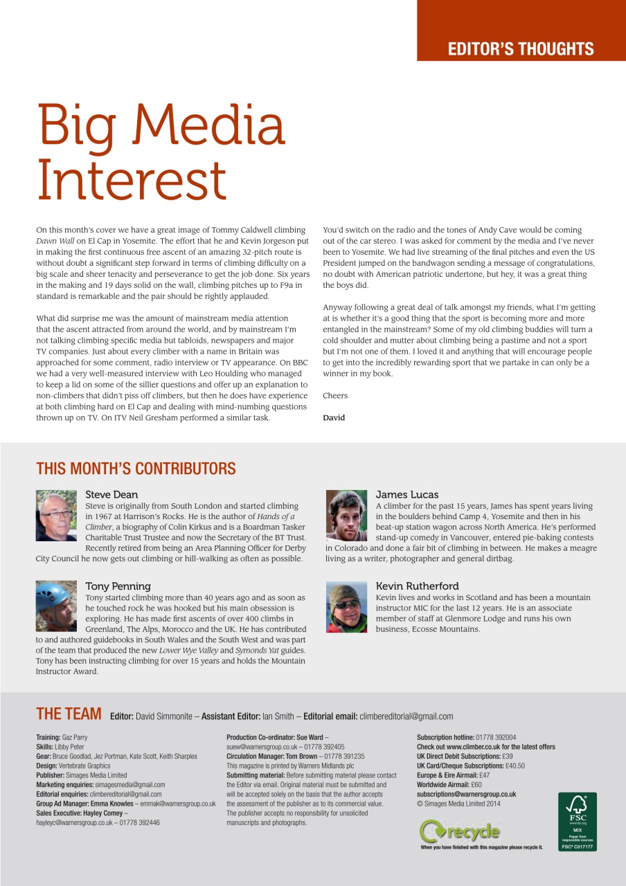 Climber Preview Pages