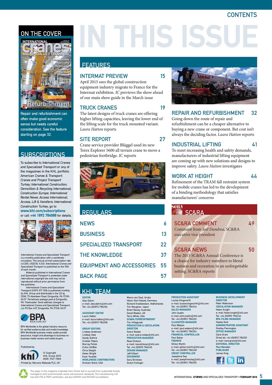 Int. Cranes and Specialized Transp Preview Pages