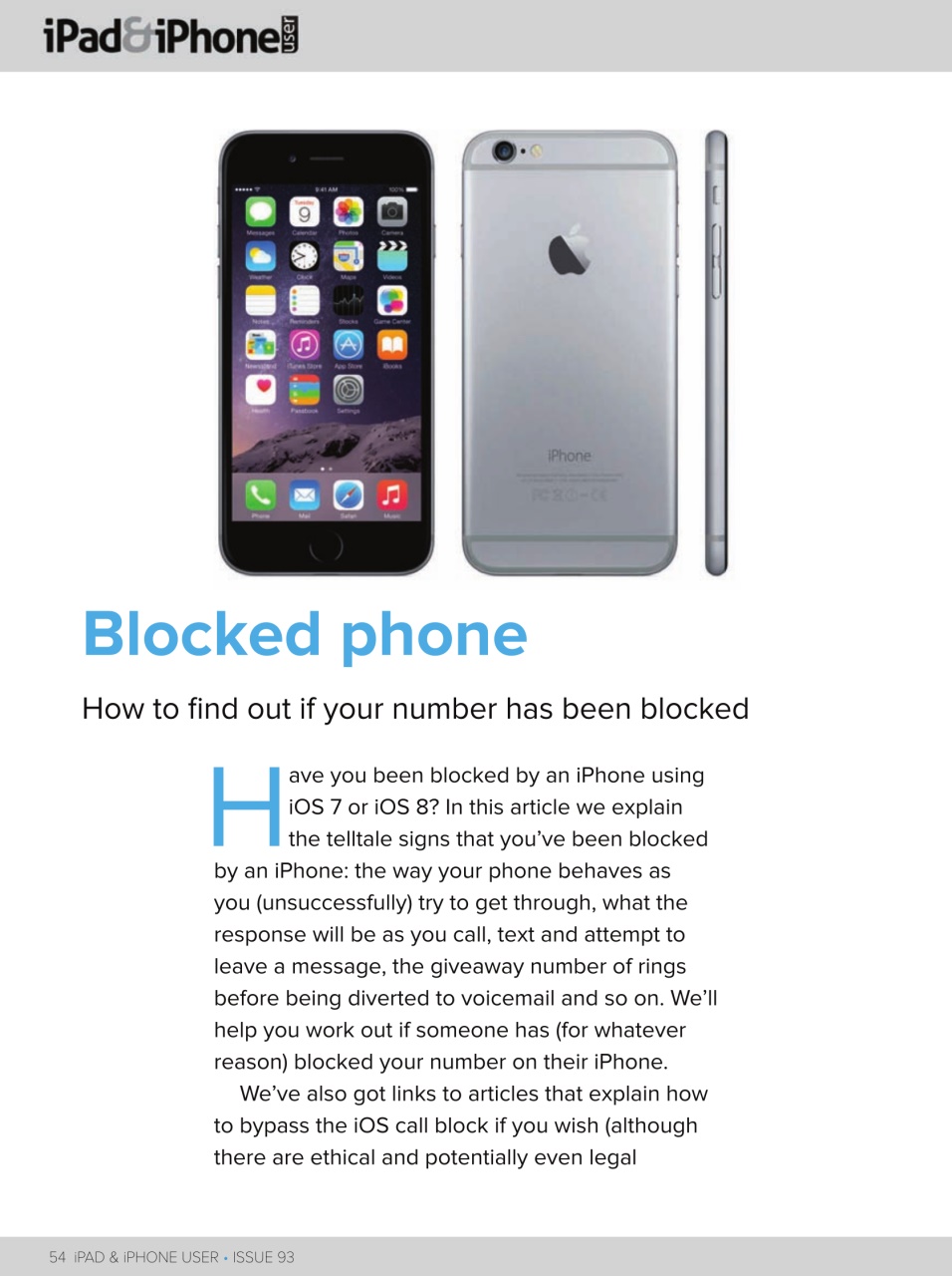 iPad and iPhone User Preview Pages