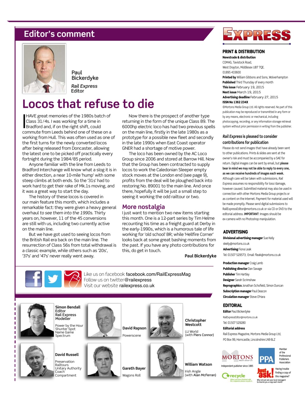 Rail Express Preview Pages