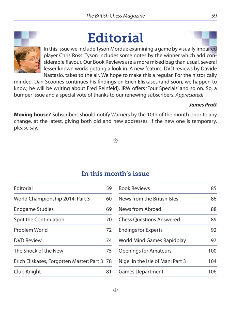 British Chess Magazine Preview Pages