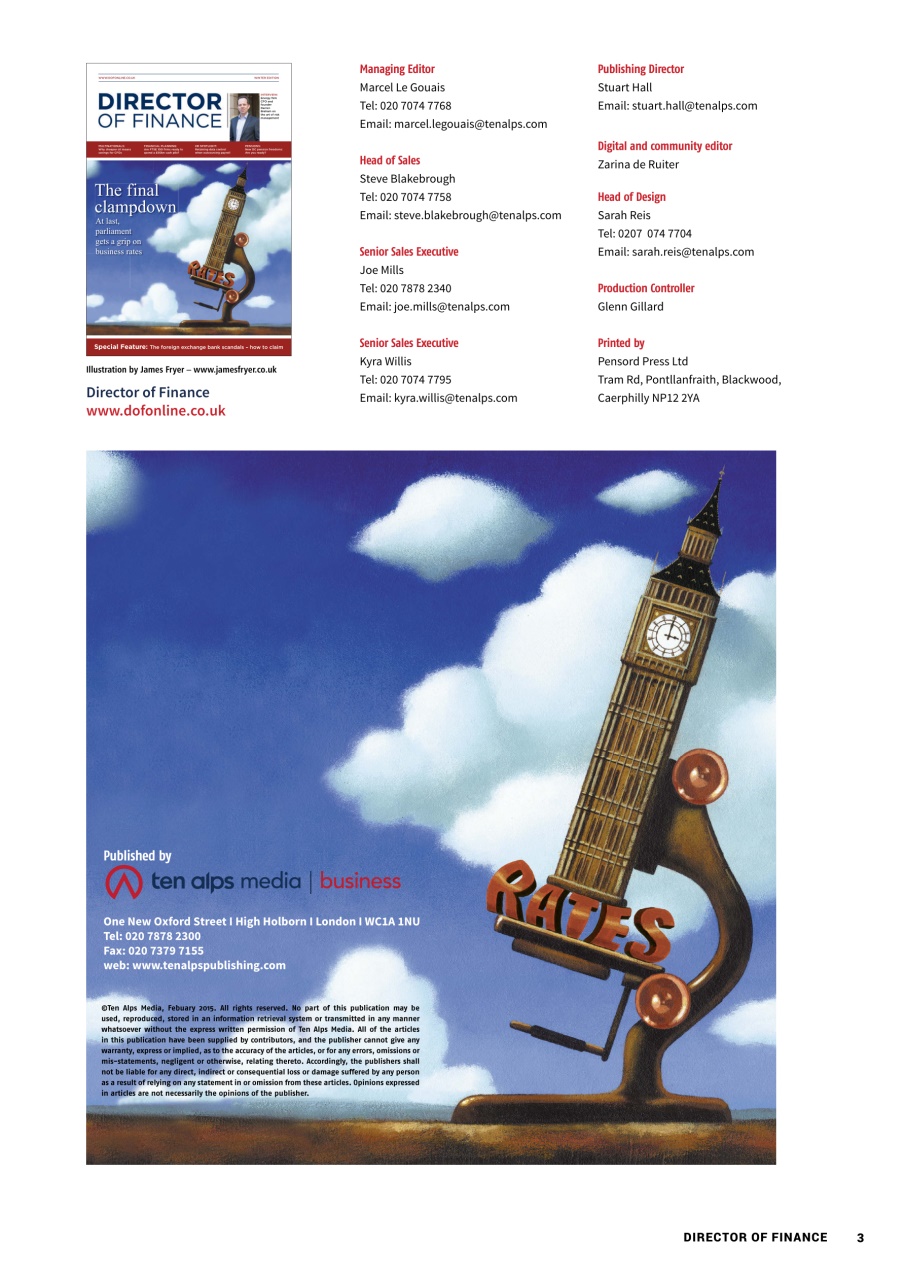 Director of Finance Preview Pages