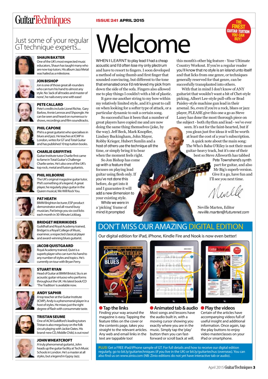 Guitar Techniques Preview Pages