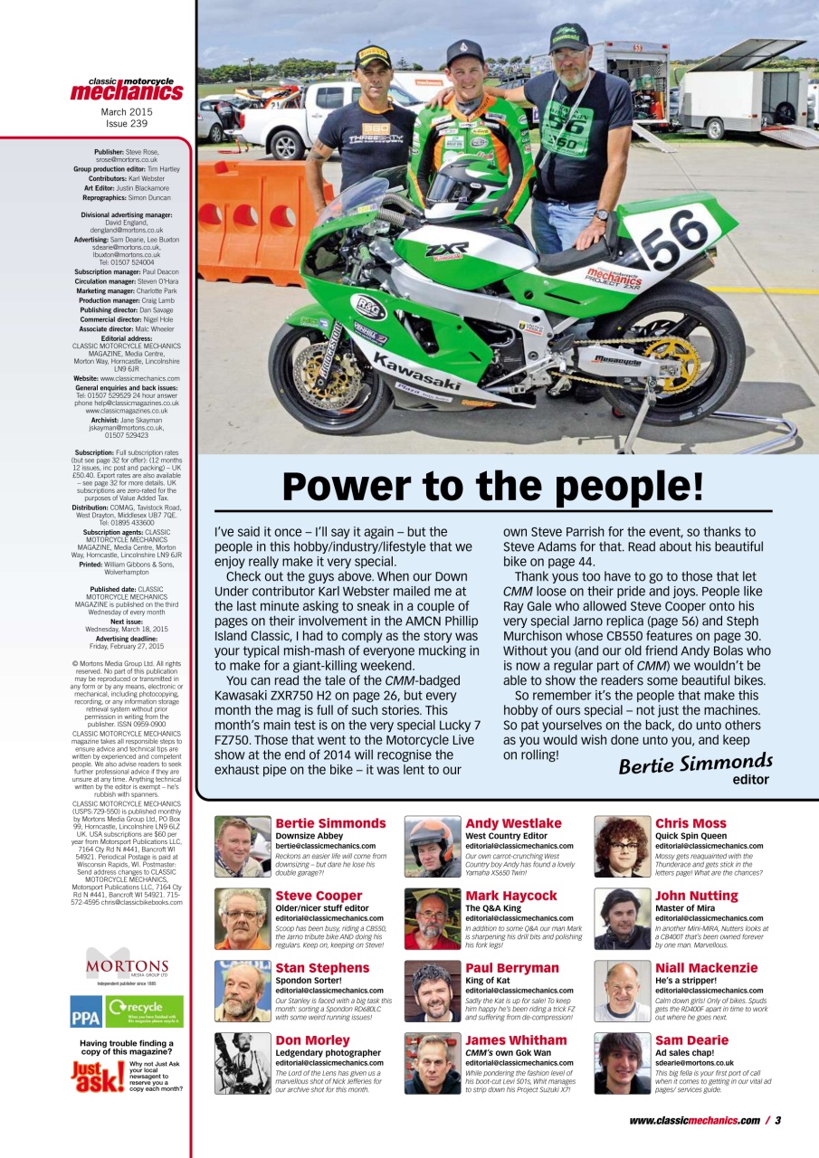 Classic Motorcycle Mechanics Preview Pages