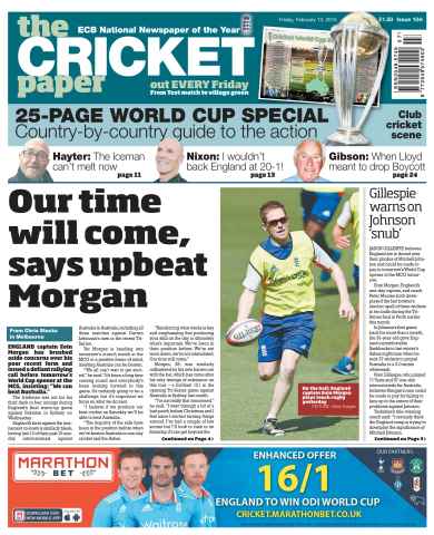 The Cricket Paper issue 13th February 2015