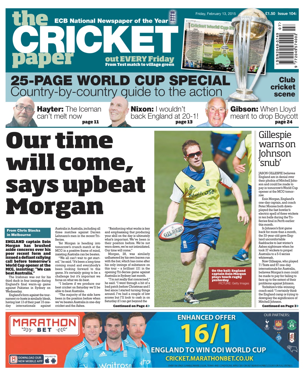 The Cricket Paper Preview Pages