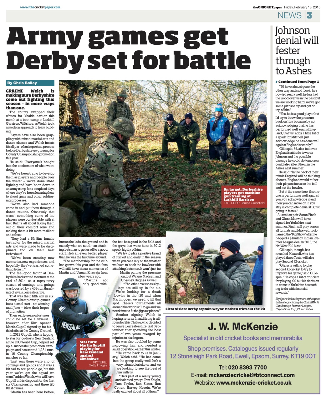 The Cricket Paper Preview Pages