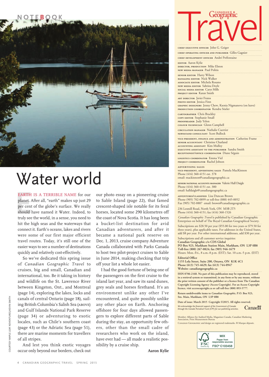 Canadian Geographic Preview Pages