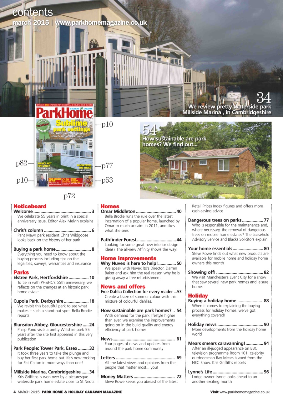 Park Home & Holiday Living Preview Pages