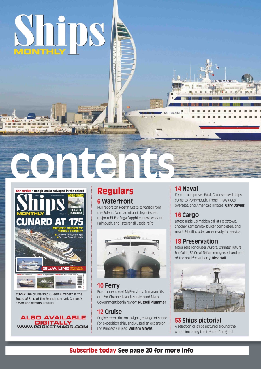 Ships Monthly Preview Pages