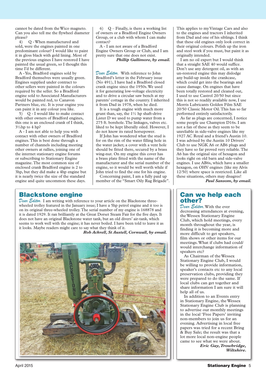 Stationary Engine Preview Pages