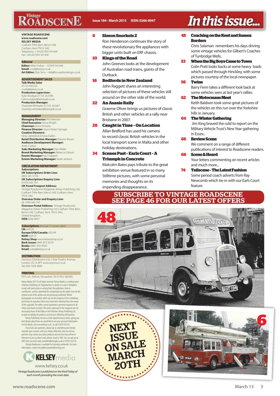 Vintage Roadscene Preview Pages