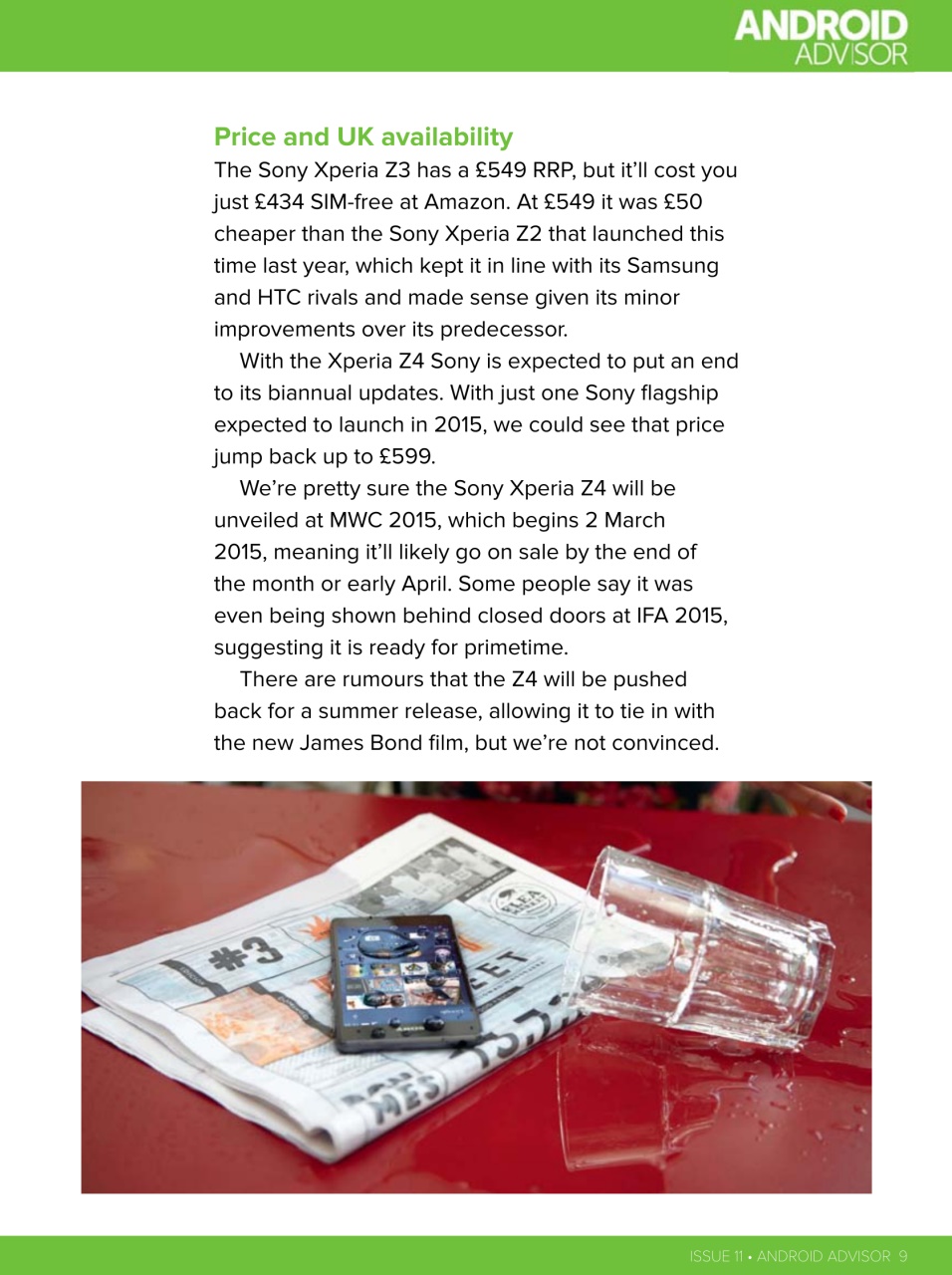 Android Advisor Preview Pages