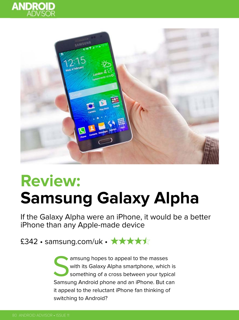 Android Advisor Preview Pages