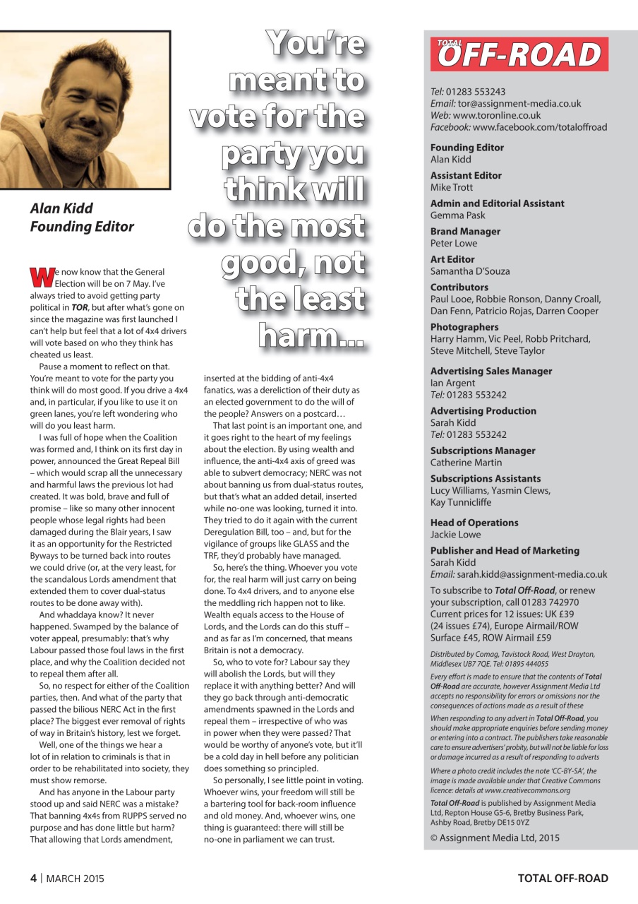 Overlander 4X4 Preview Pages