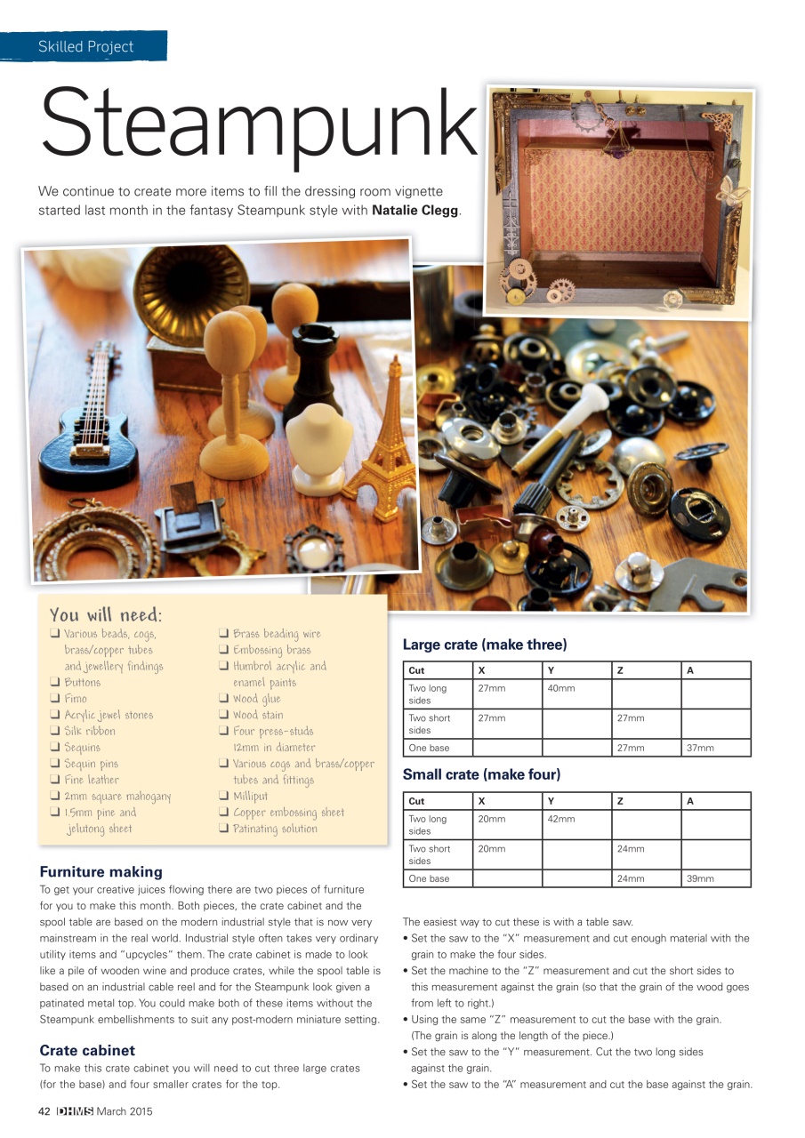 Dolls House and Miniature Scene Preview Pages