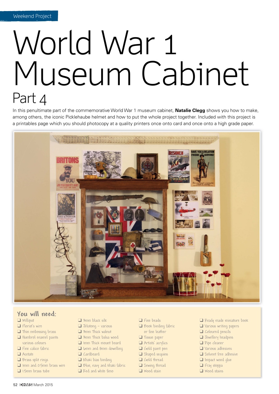Dolls House and Miniature Scene Preview Pages