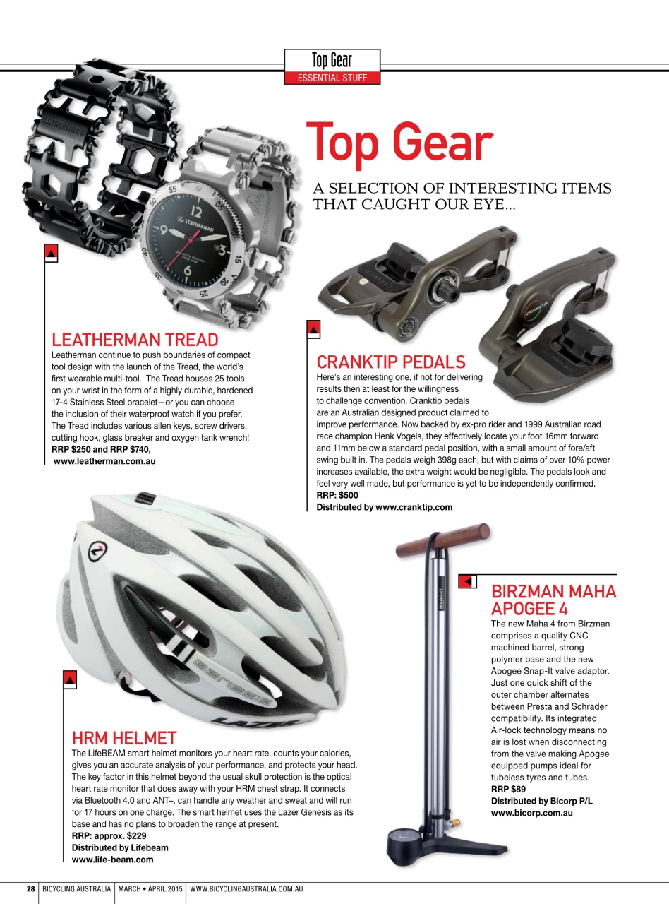 Bicycling Australia Preview Pages