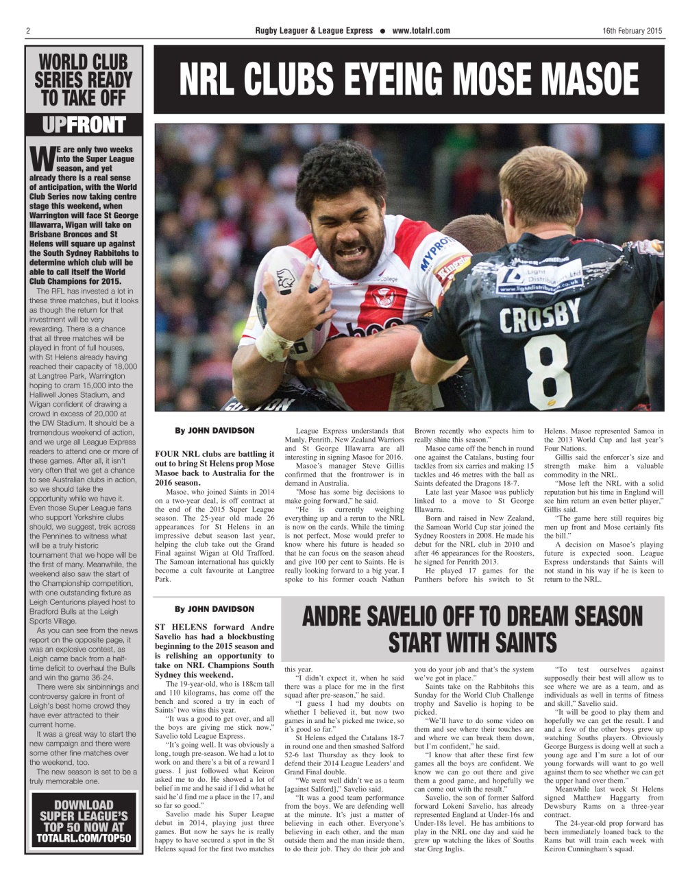 League Express Preview Pages