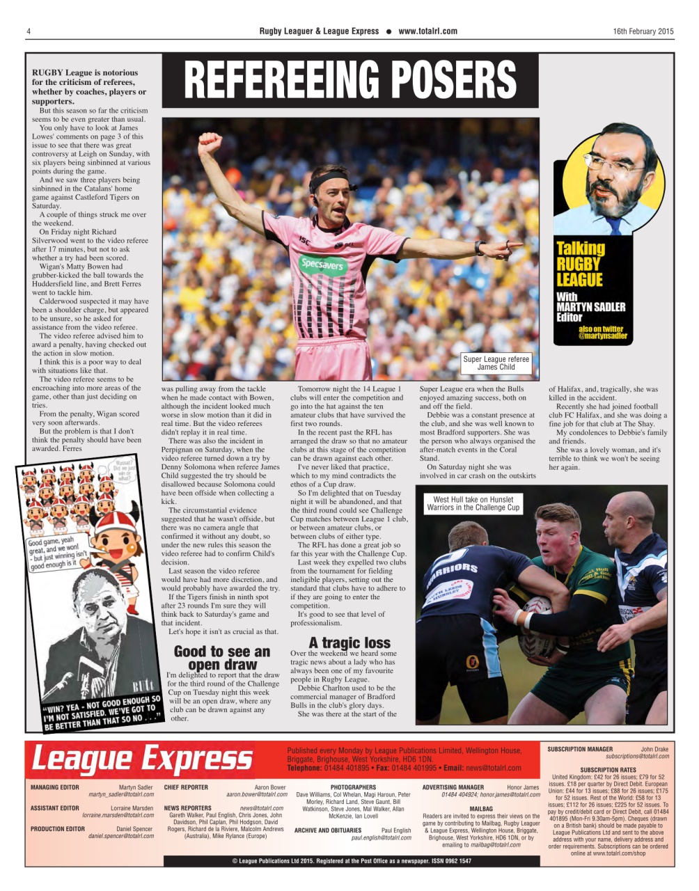 League Express Preview Pages