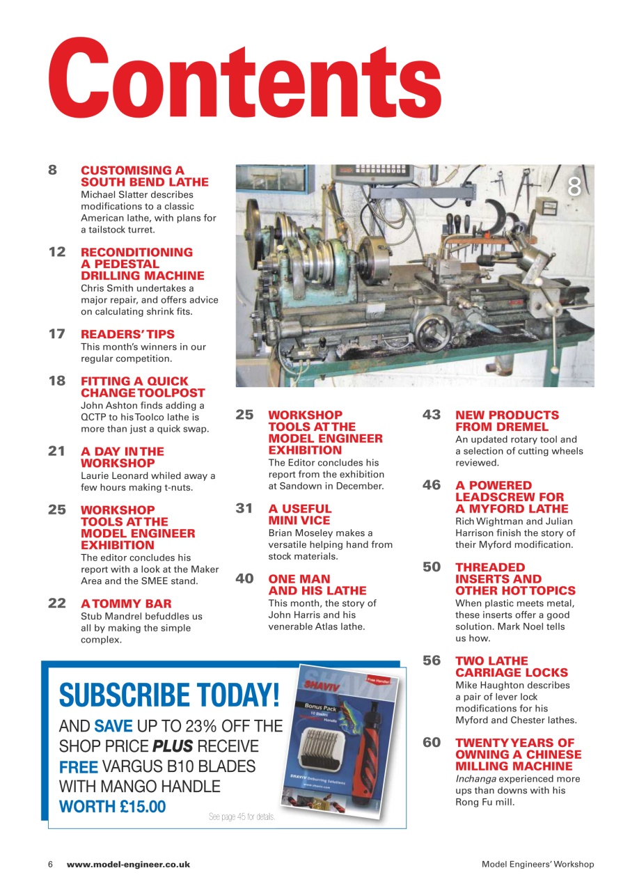 Model Engineer & Workshop Magazine Preview Pages