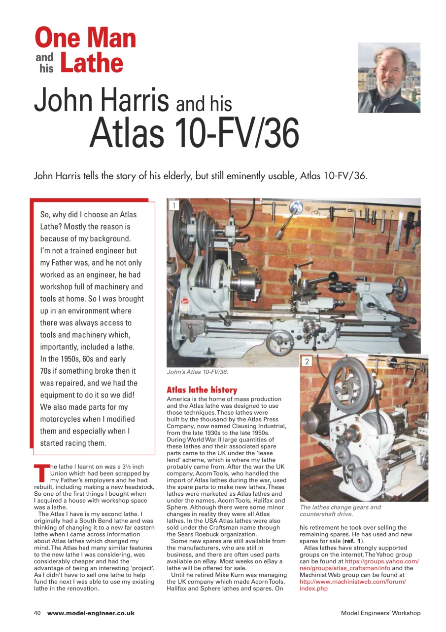 Model Engineer & Workshop Magazine Preview Pages