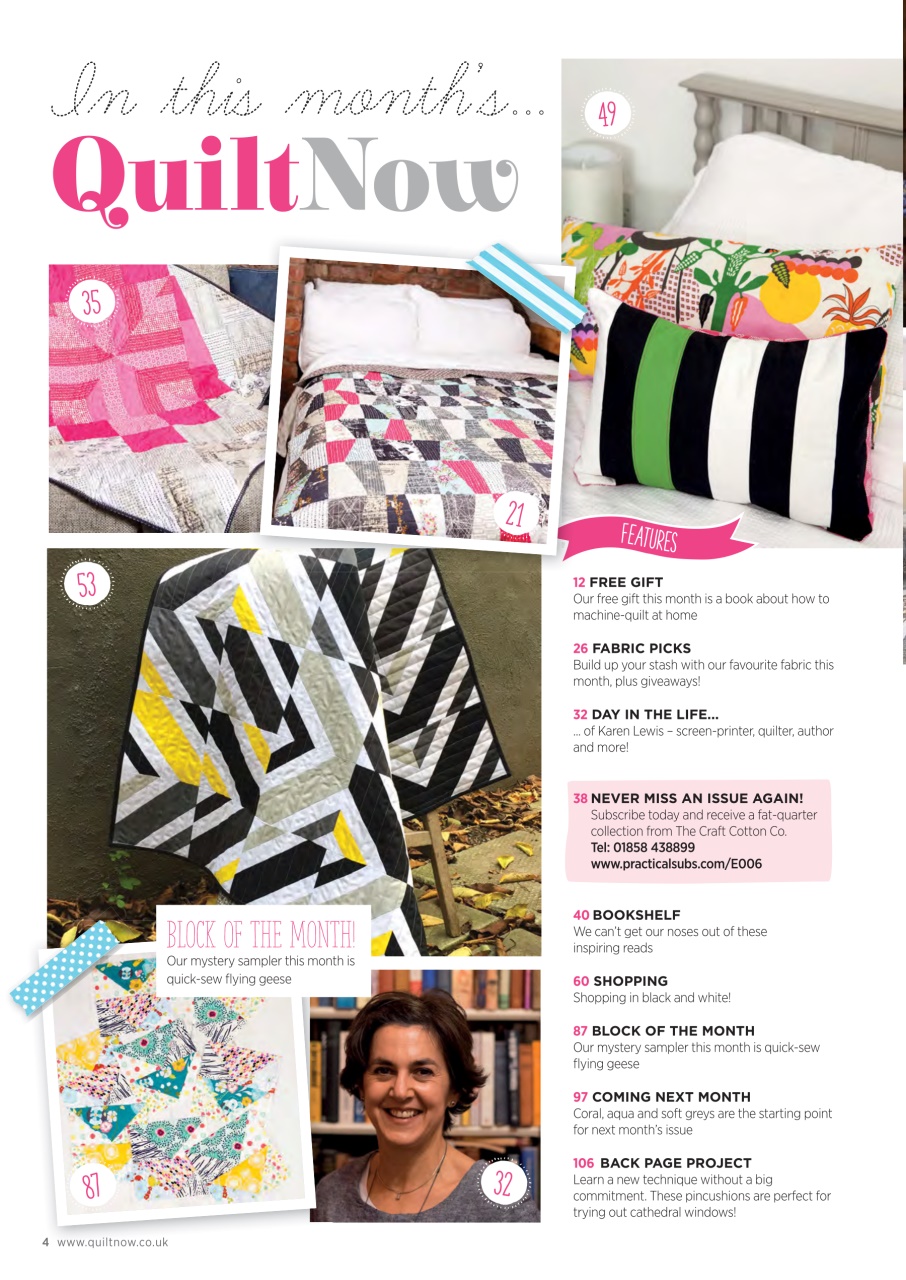 Quilt Now Preview Pages