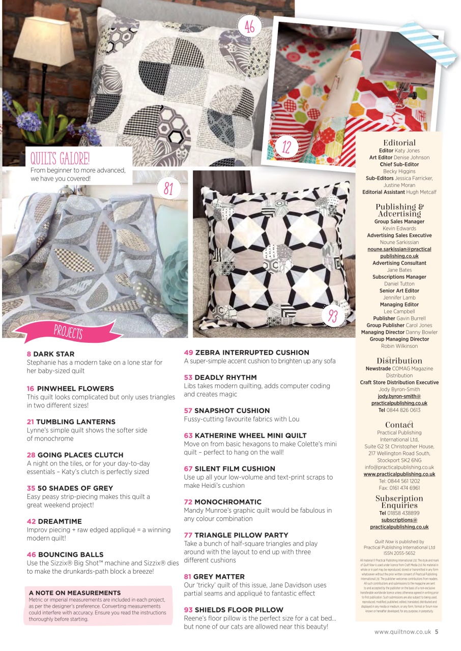 Quilt Now Preview Pages