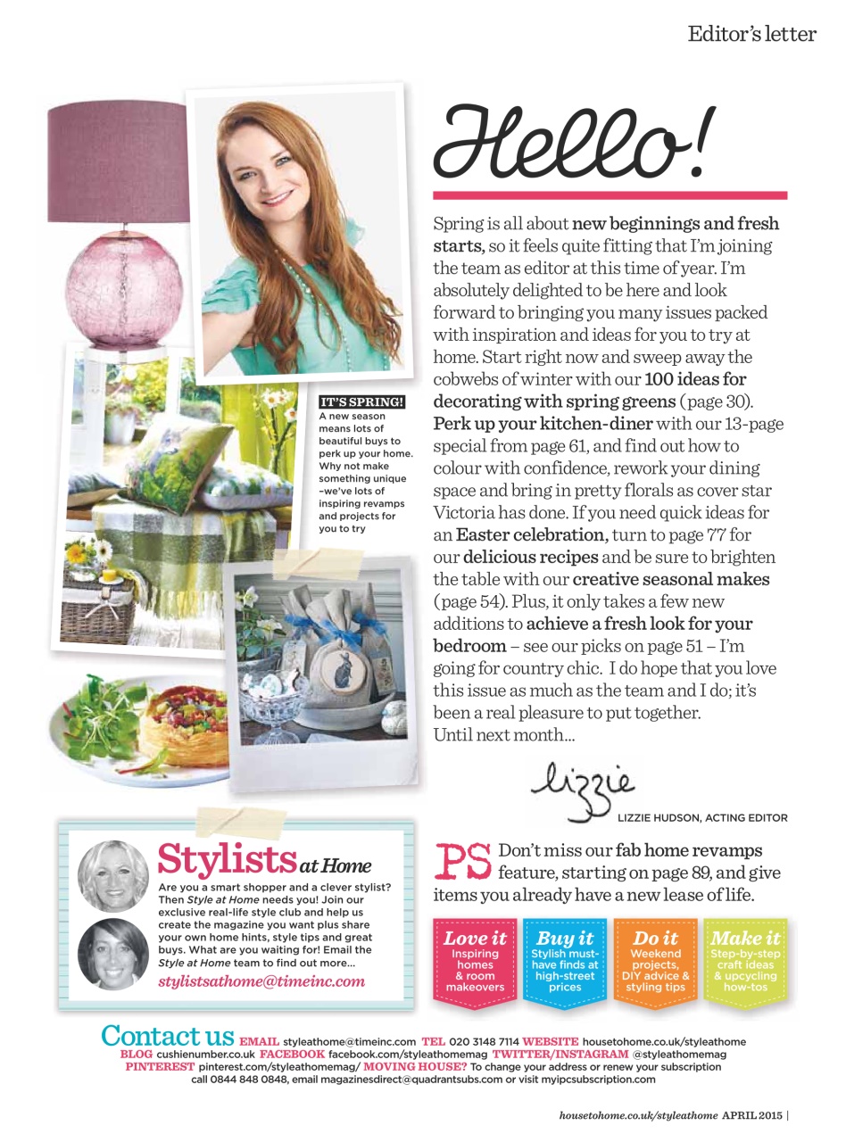 Style at Home Preview Pages