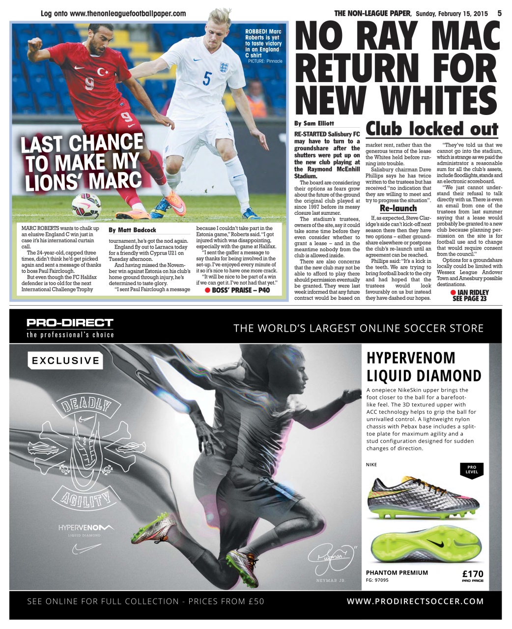 The Non-League Football Paper Preview Pages