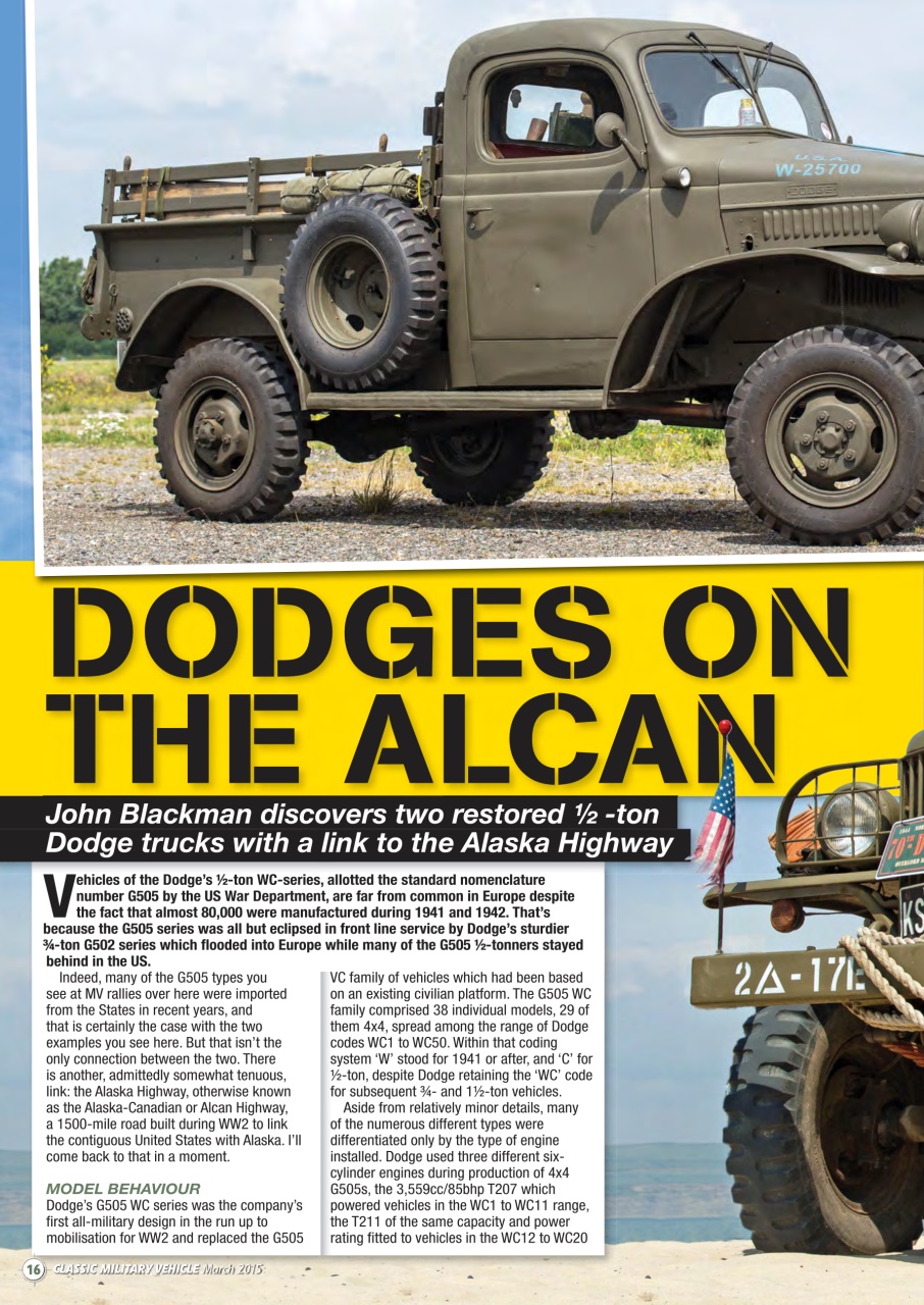 Classic Military Vehicle Preview Pages