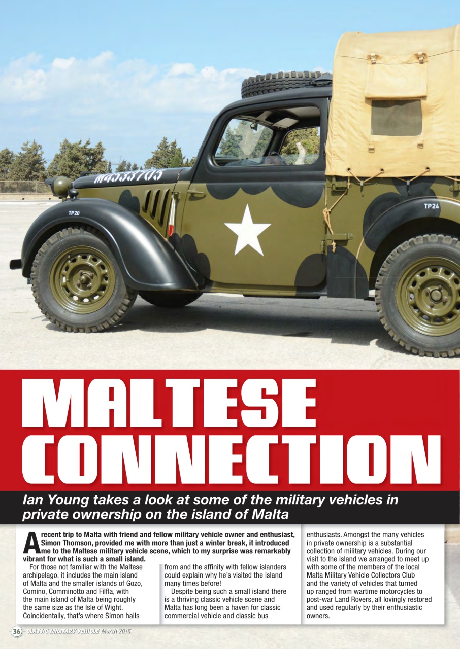 Classic Military Vehicle Preview Pages