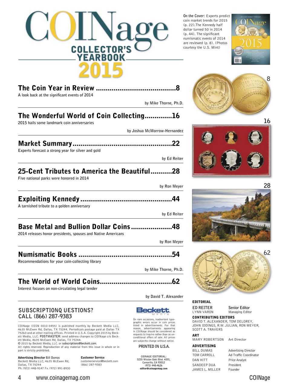 COINage Magazine Preview Pages