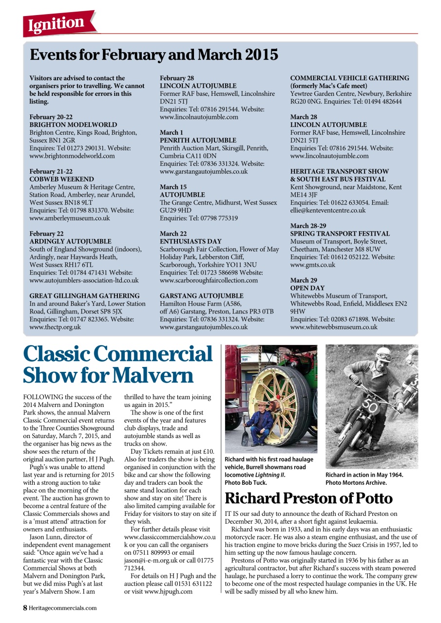 Heritage Commercials Magazine Preview Pages