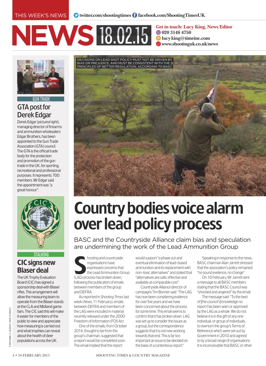 Shooting Times & Country Preview Pages