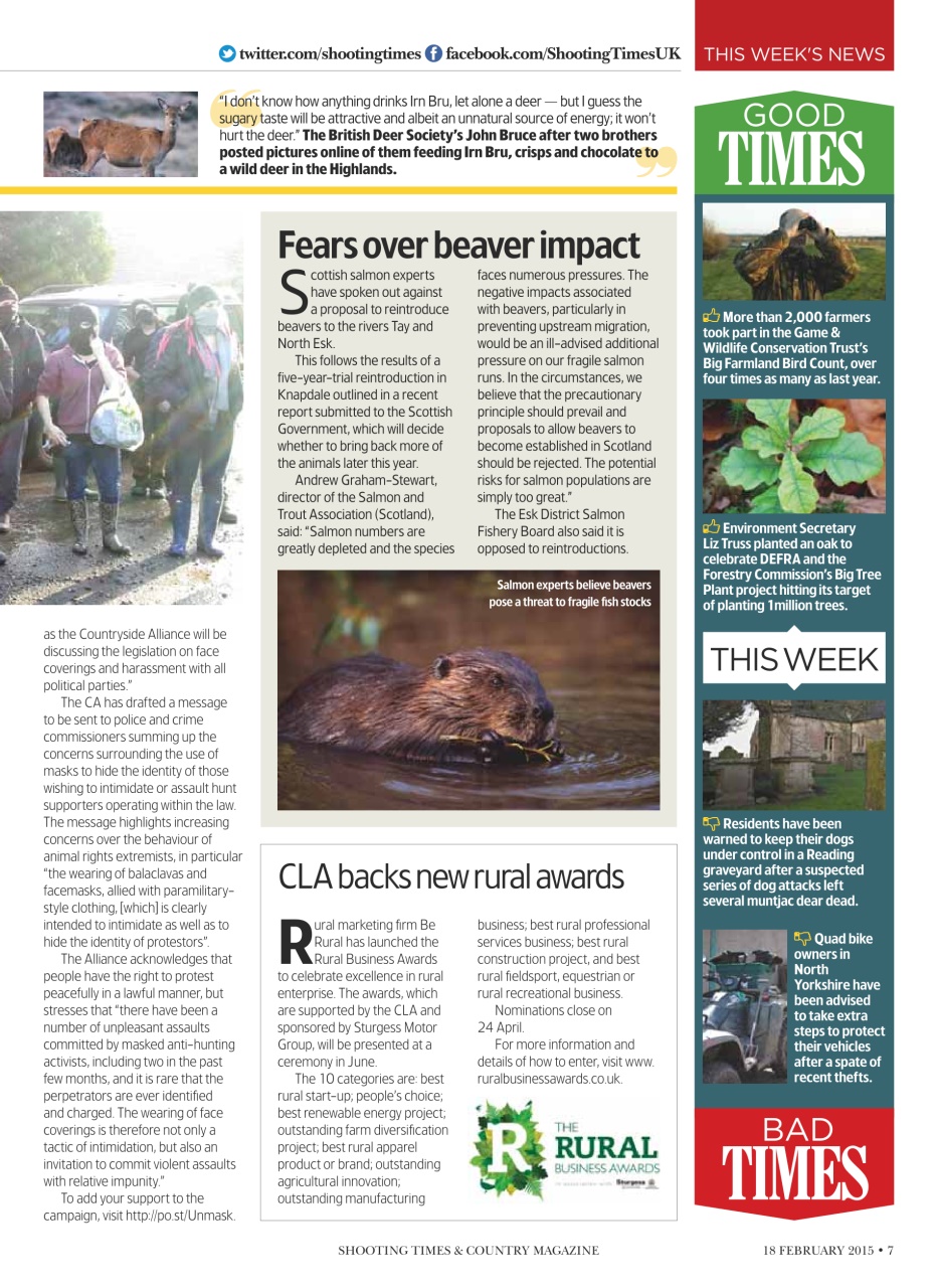 Shooting Times & Country Preview Pages