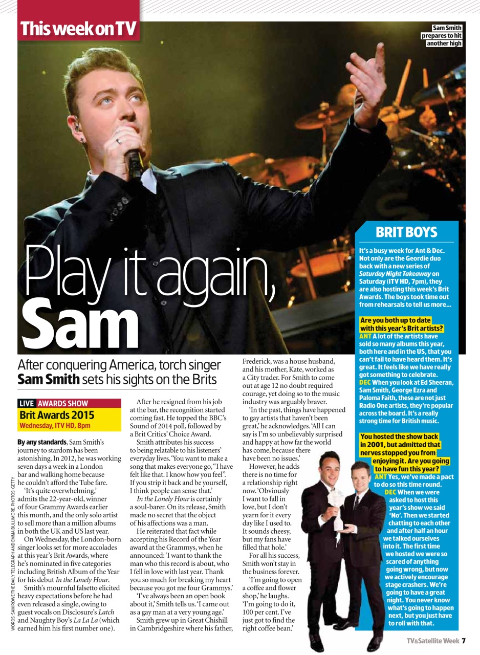 TV & Satellite Week Preview Pages