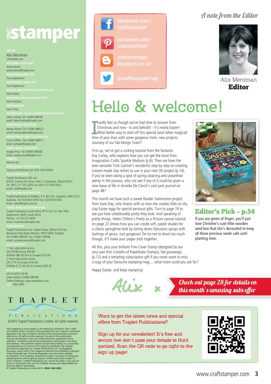 Craft Stamper Preview Pages