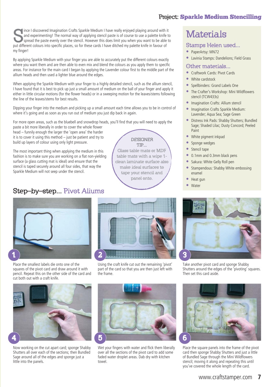 Craft Stamper Preview Pages