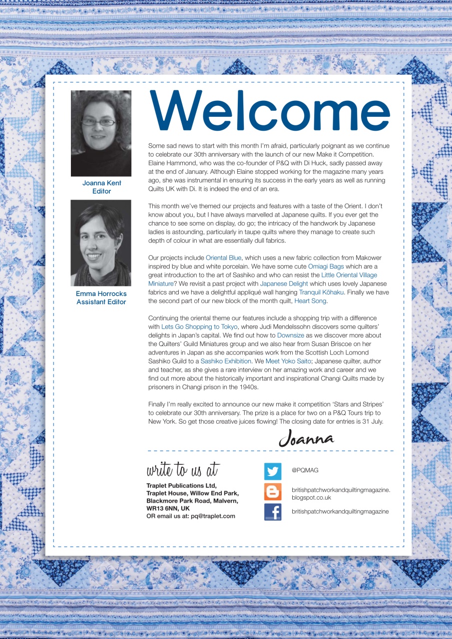 Patchwork and Quilting Preview Pages