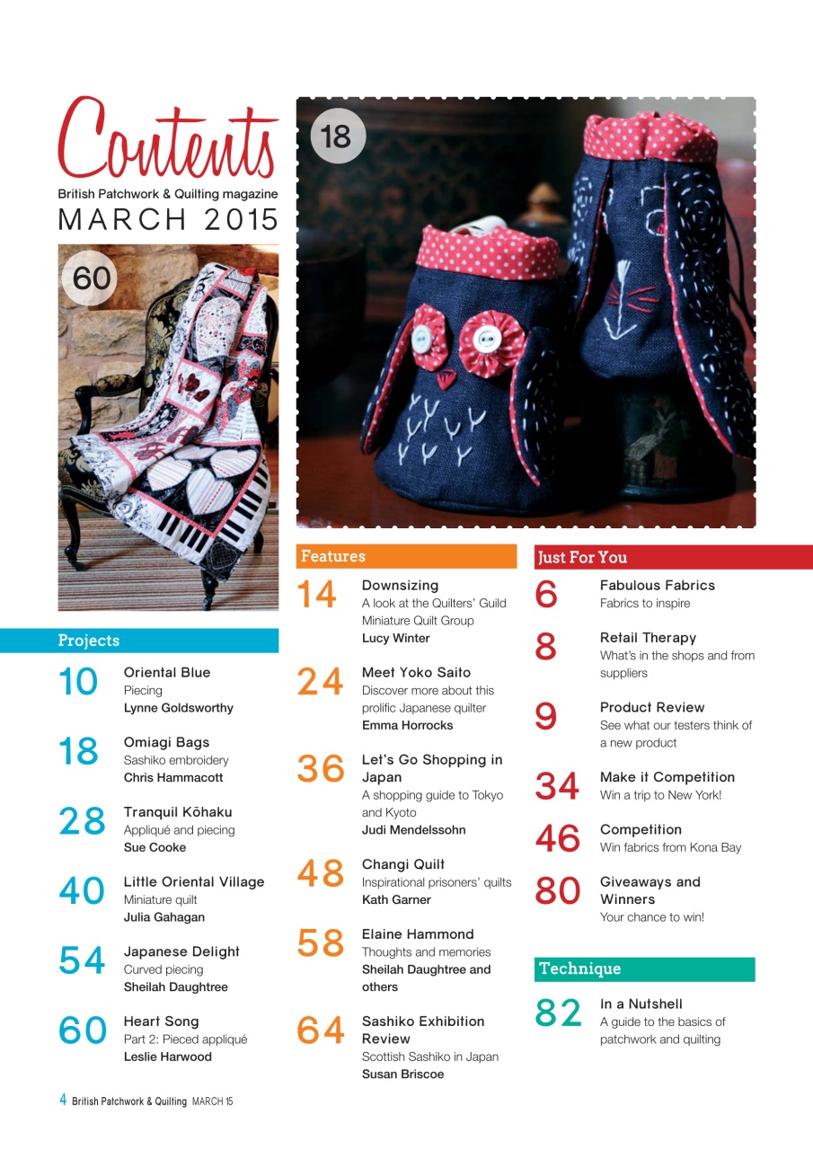 Patchwork and Quilting Preview Pages