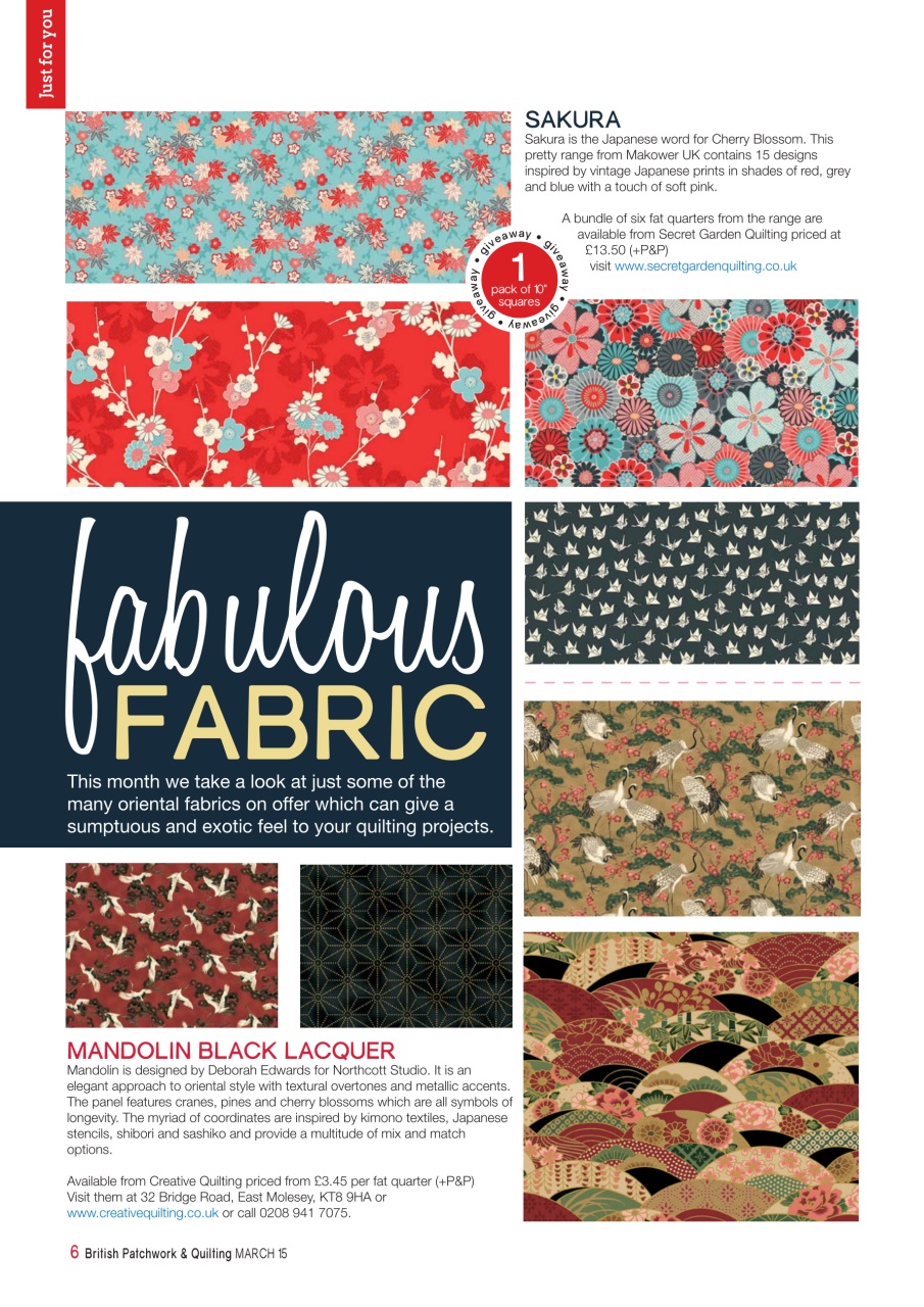 Patchwork and Quilting Preview Pages