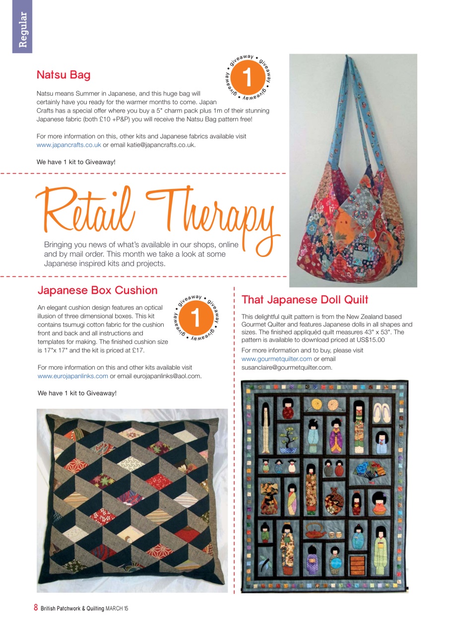 Patchwork and Quilting Preview Pages